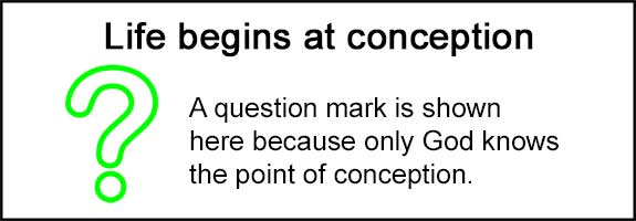 Life begins at conception